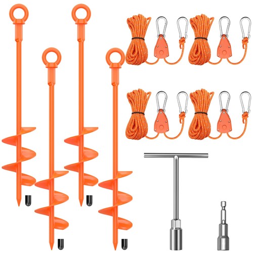 Shed anchor kit heavy duty - kit, 18"