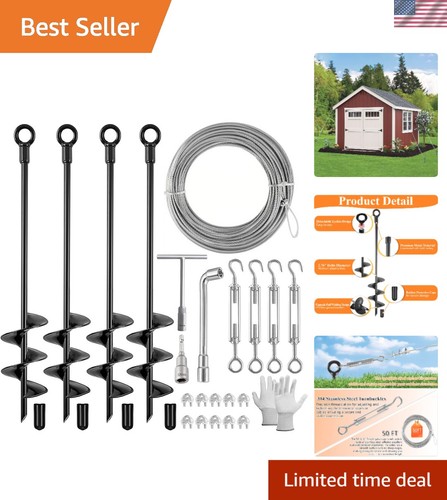 Pack ground anchors shed - 4,