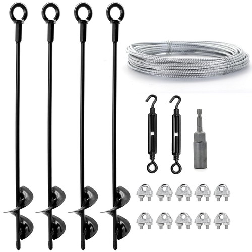 Pack ground anchors shed - 4,