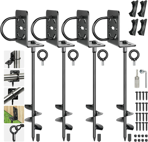 Durable ground anchor kit - ground,
